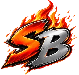 Sizzle Breaks — SB flame monogram